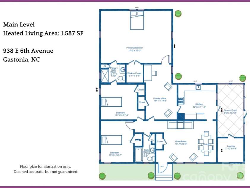 938 6th Avenue, Gastonia, NC 28054.  MLS# CAR4382687, YatesRealty ID 26966. 