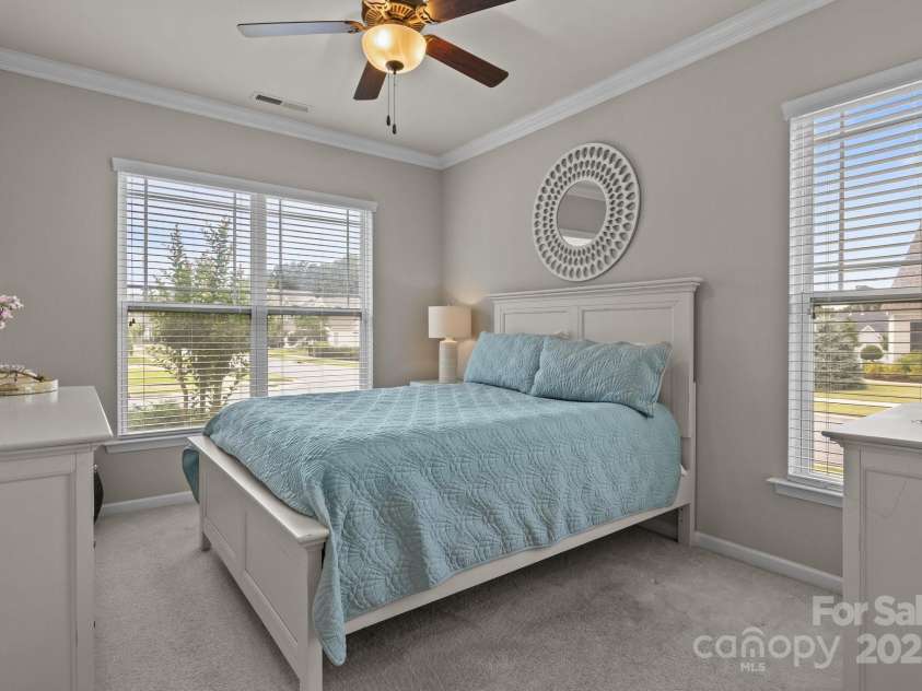 16034 Rushwick Drive, Huntersville, NC 28078.  MLS# CAR4262990, YatesRealty ID 26972. Bedroom 2 on main