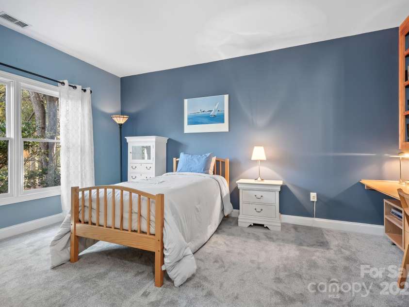 16033 Agincourt Drive, Huntersville, NC 28078.  MLS# CAR4313163, YatesRealty ID 2699. Bedroom 2 upstairs with J&J ensuite to Bedroom 3