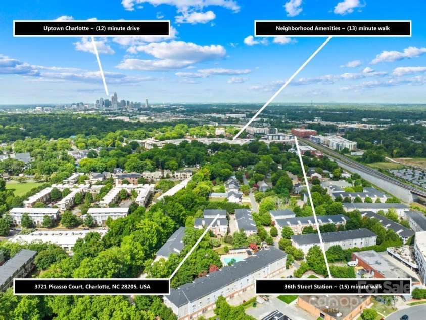 3721 Picasso Court, Charlotte, NC 28205.  MLS# CAR4281891, YatesRealty ID 26991. 