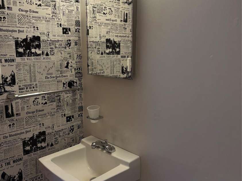 5806 Whitingham Drive, Charlotte, NC 28215.  MLS# CAR4263834, YatesRealty ID 27000. Another view of half bath on lower level