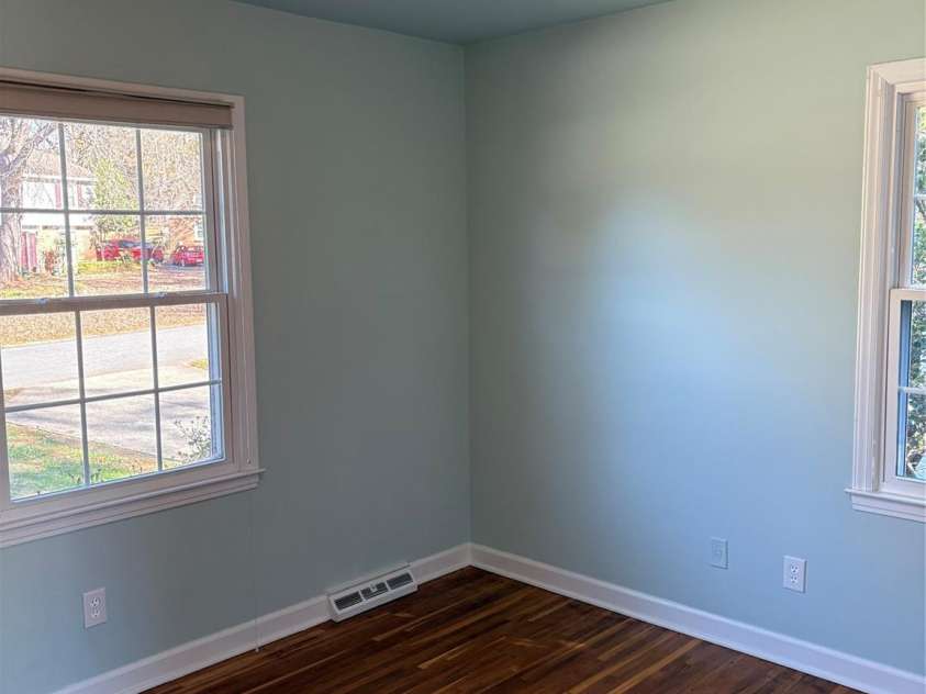 5806 Whitingham Drive, Charlotte, NC 28215.  MLS# CAR4263834, YatesRealty ID 27000. Third bedroom. Lots of light and beautiful hardwoods. 