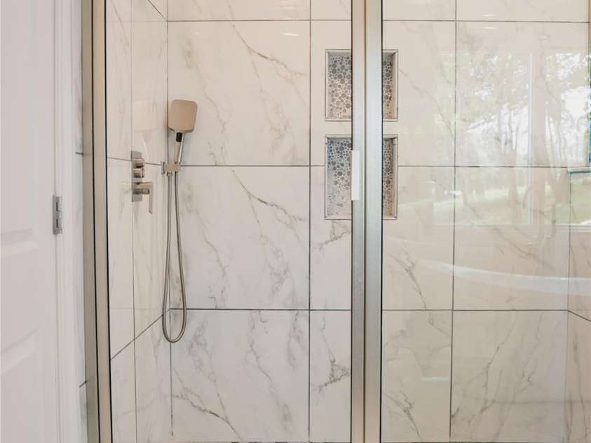 136 Day Drive, Boone, NC 28607.  MLS# CAR4270315, YatesRealty ID 27004. Upper-level primary suite bath