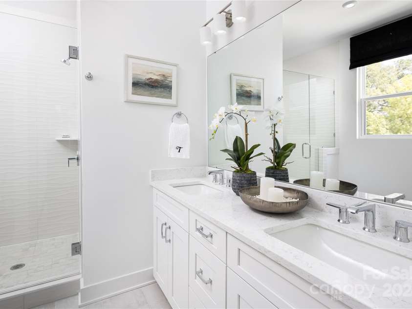 2051 Clarksdale Drive, Charlotte, NC 28206.  MLS# CAR4197287, YatesRealty ID 27005. Primary Bath*Model Home*