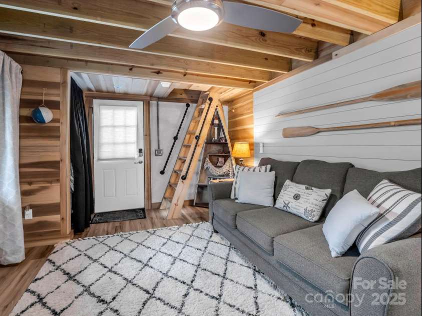 417 Tryon Bay Circle, Lake Lure, NC 28746.  MLS# CAR4279268, YatesRealty ID 27007. Ship Ladder Stairs