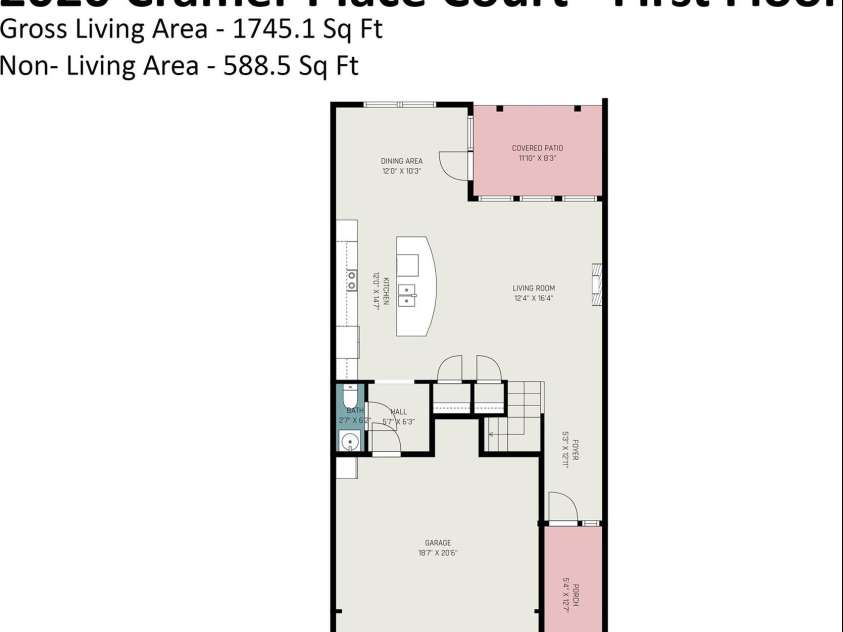 2020 Cramer Place Court, Cramerton, NC 28032.  MLS# CAR4368017, YatesRealty ID 27009. 