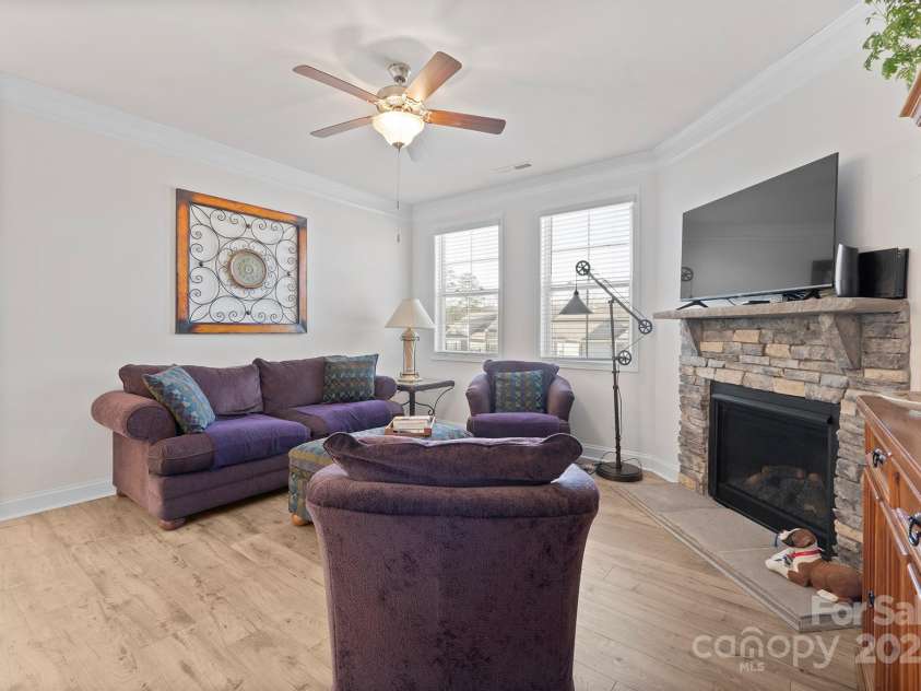 758 Latrobe Drive, Iron Station, NC 28080.  MLS# CAR4237714, YatesRealty ID 27013. Living room