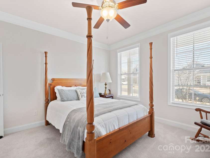 758 Latrobe Drive, Iron Station, NC 28080.  MLS# CAR4237714, YatesRealty ID 27013. Primary bedroom