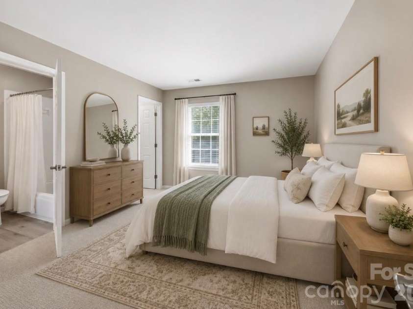 15704 Framingham Lane, Huntersville, NC 28078.  MLS# CAR4384574, YatesRealty ID 27020. Bedroom 2 virtually staged