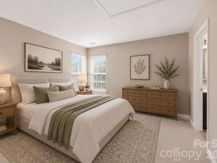 15704 Framingham Lane, Huntersville, NC 28078.  MLS# CAR4384574, YatesRealty ID 27020. Bedroom 3 virtually staged