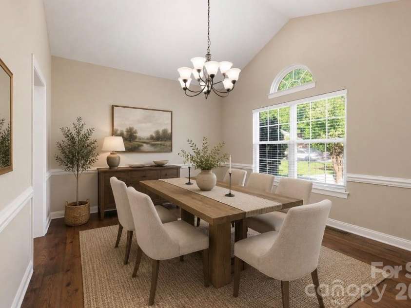 15704 Framingham Lane, Huntersville, NC 28078.  MLS# CAR4384574, YatesRealty ID 27020. Formal dining room virtually staged