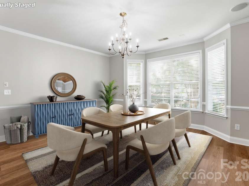 766 Platinum Drive, Fort Mill, SC 29708.  MLS# CAR4373139, YatesRealty ID 27022. Dining Room Virtually Staged