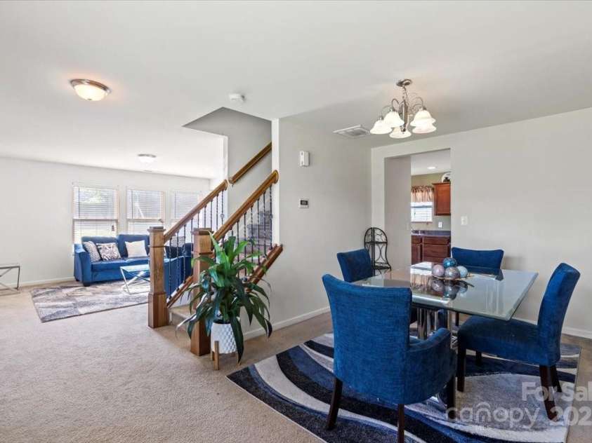 7136 Bullock Drive, Charlotte, NC 28214.  MLS# CAR4272820, YatesRealty ID 27025. Open Staircase