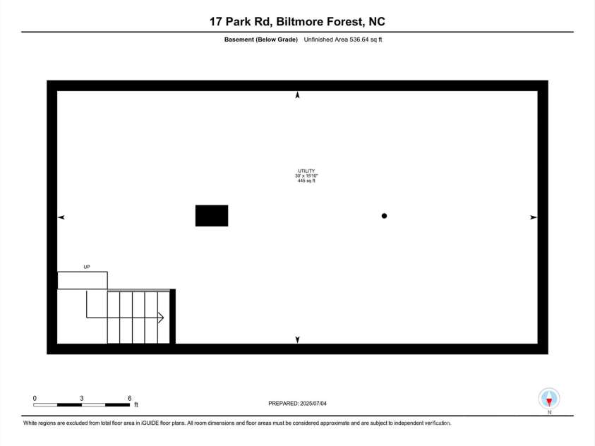 17 Park Road, Asheville, NC 28803.  MLS# CAR4278105, YatesRealty ID 27028. Unfinished Basement with tremendous storage space