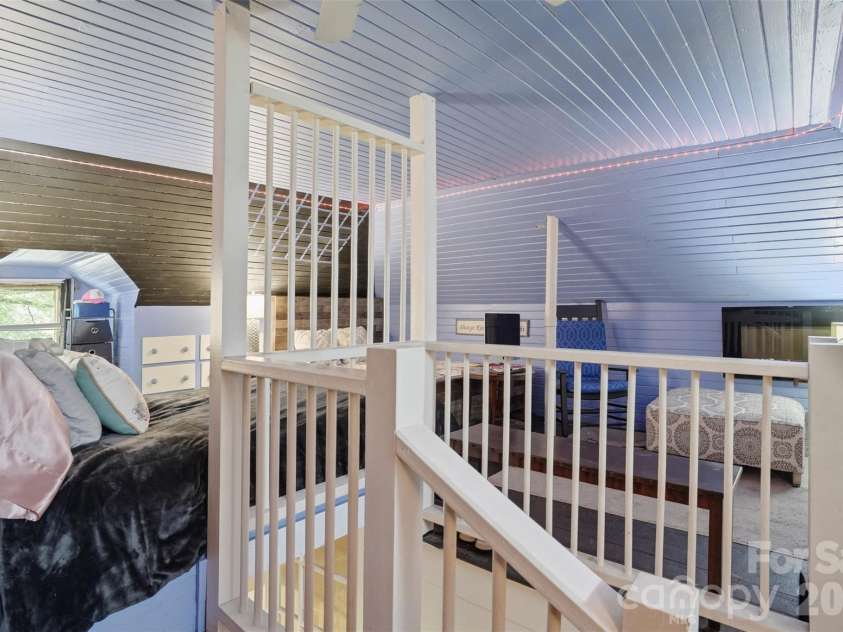 1815 Hemlock Avenue, Gastonia, NC 28054.  MLS# CAR4383647, YatesRealty ID 27033. Upper Level Split Flex Space View from Stairwell Above