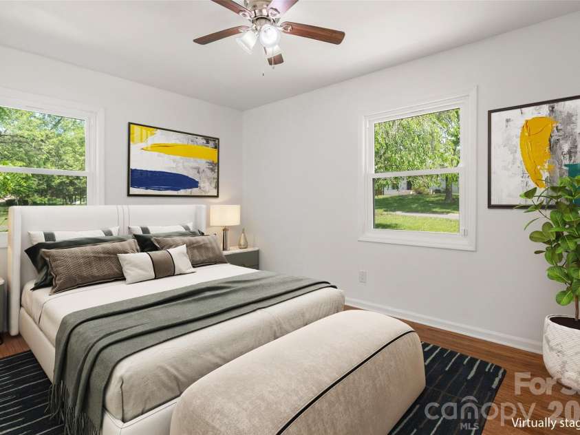 4300 Dowling Drive, Charlotte, NC 28205.  MLS# CAR4382193, YatesRealty ID 27034. Virtually Staged Bedroom2
