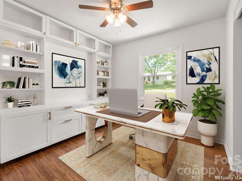 4300 Dowling Drive, Charlotte, NC 28205.  MLS# CAR4382193, YatesRealty ID 27034. Virtually Staged Office