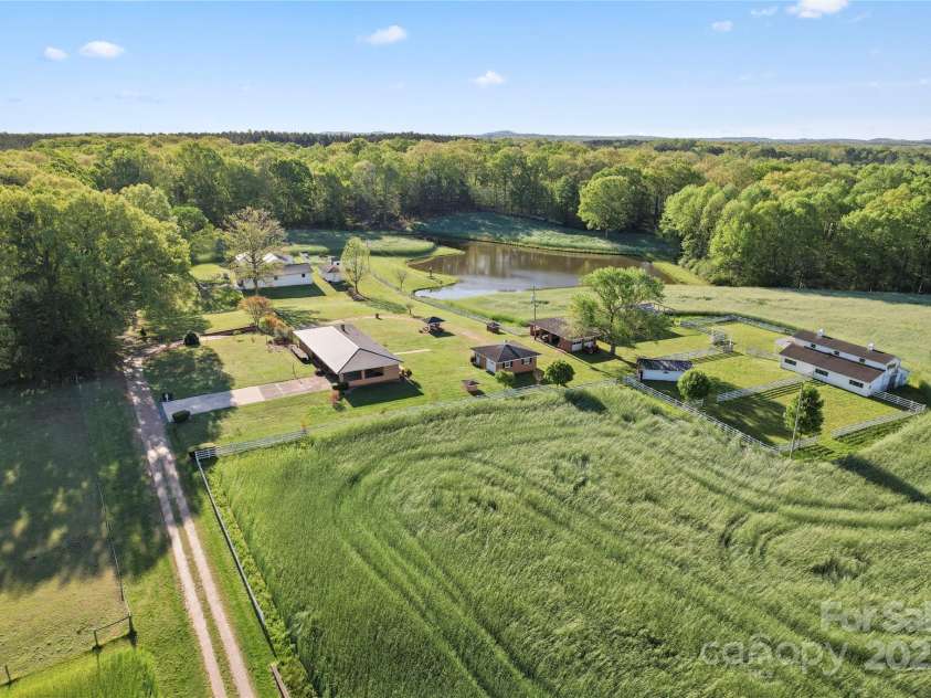 36984 B&C Carter Road, New London, NC 28127.  MLS# CAR4246178, YatesRealty ID 2704. Aerial of the property.