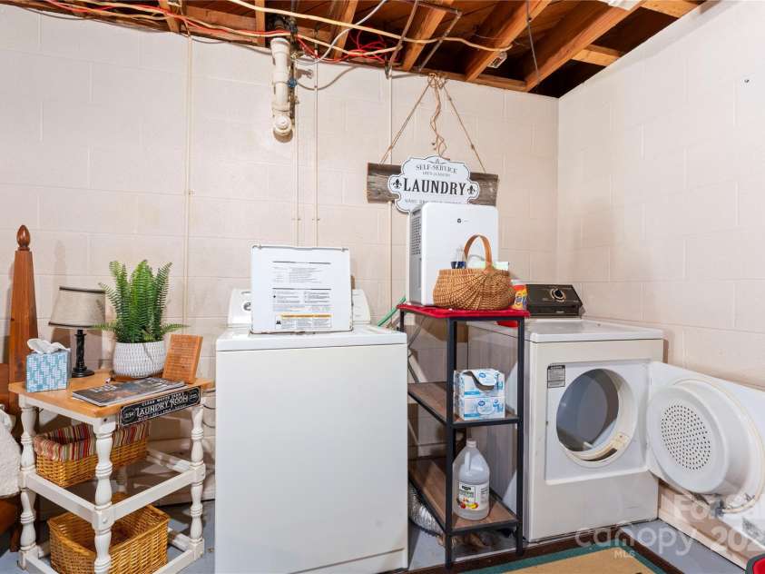 36984 B&C Carter Road, New London, NC 28127.  MLS# CAR4246178, YatesRealty ID 2704. Basement/Laundry area