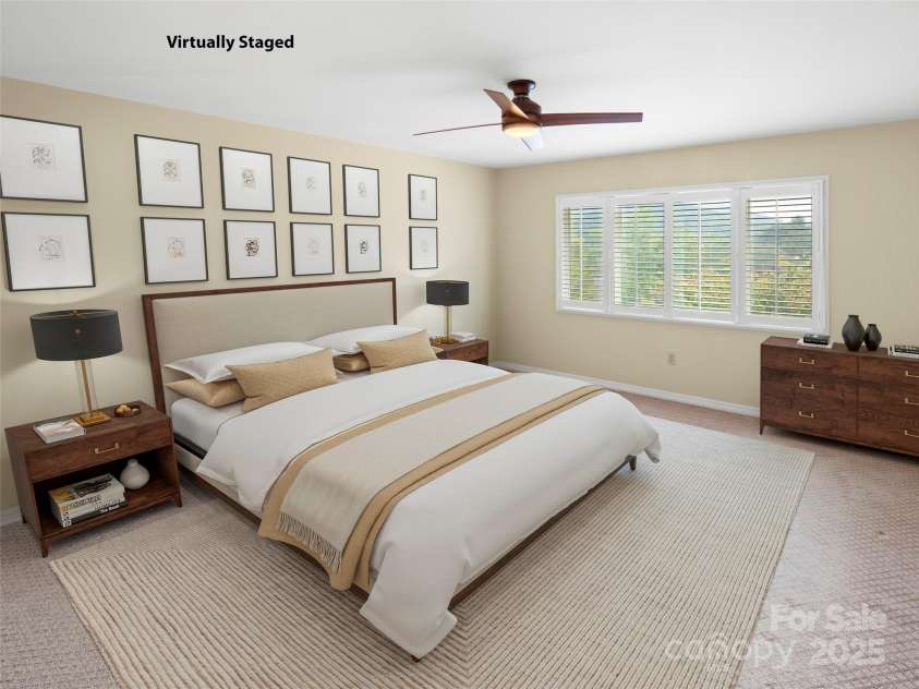 5 Ridge Terrace, Asheville, NC 28804.  MLS# CAR4308830, YatesRealty ID 27043. Terrace Level Bedroom Virtually Staged