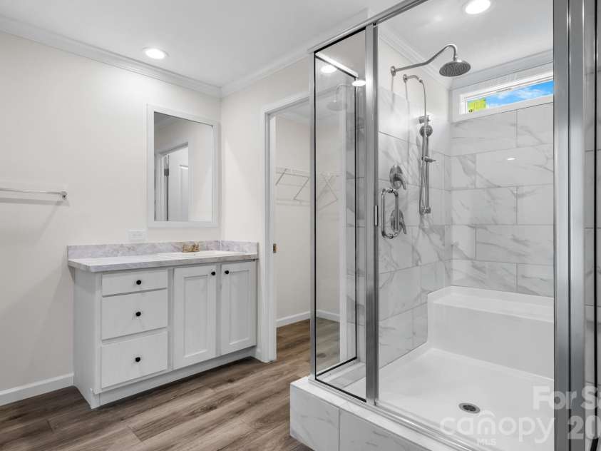 4960 Berkley Street, Morganton, NC 28655.  MLS# CAR4388061, YatesRealty ID 27047. Virtually Staged hall bath.