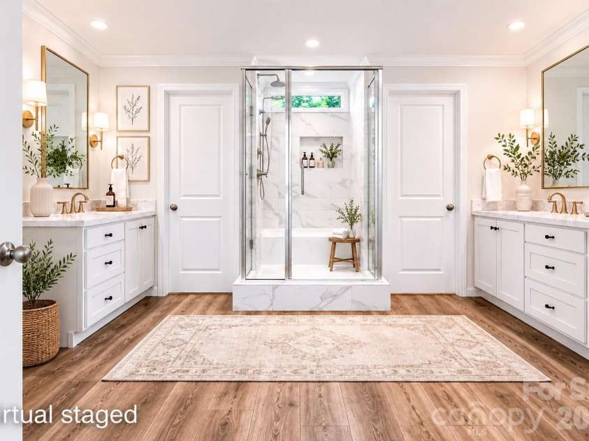 4960 Berkley Street, Morganton, NC 28655.  MLS# CAR4388061, YatesRealty ID 27047. Virtually Staged Primary Bath.