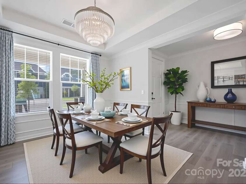 187 Tetcott Street, Mooresville, NC 28115.  MLS# CAR4278283, YatesRealty ID 27048. Virtually Staged Dining Room
