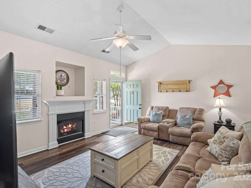 206 Stone Village Drive, Fort Mill, SC 29708.  MLS# CAR4280077, YatesRealty ID 27052. Fireplace digitally enhanced for visual purposes only.