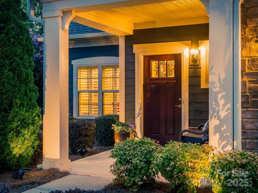 14914 Dewpoint Place, Huntersville, NC 28078.  MLS# CAR4279093, YatesRealty ID 27066. Front door was replaced with a craftsman style door with windows.
