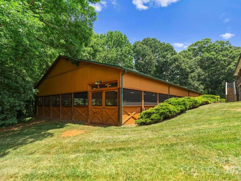 1363 John Cline Court, Lincolnton, NC 28092.  MLS# CAR4238099, YatesRealty ID 2707. Indoor arena