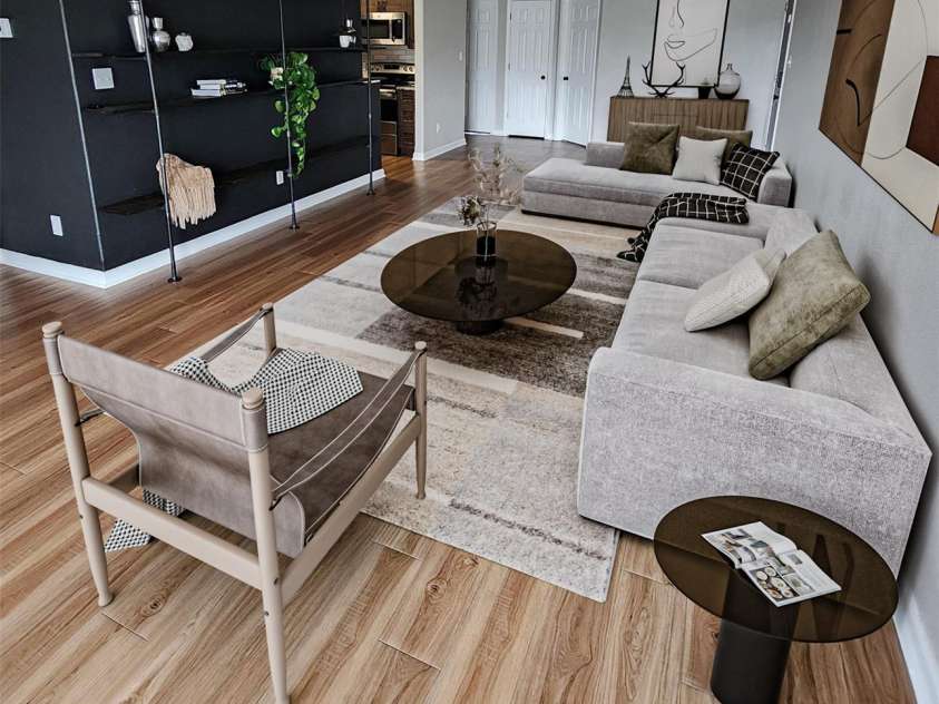 6423 Town Hall Place, Harrisburg, NC 28075.  MLS# CAR4241214, YatesRealty ID 2707. Virtually staged Living Area.