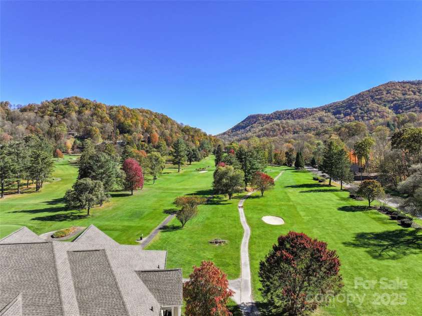 91 Glenview Lane, Maggie Valley, NC 28751.  MLS# CAR4312571, YatesRealty ID 2707. Golf course view
