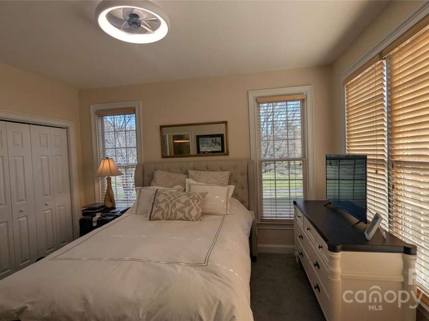 91 Glenview Lane, Maggie Valley, NC 28751.  MLS# CAR4312571, YatesRealty ID 2707. Guest Bedroom suite