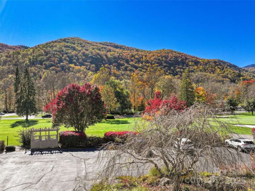 91 Glenview Lane, Maggie Valley, NC 28751.  MLS# CAR4312571, YatesRealty ID 2707. View from the unit