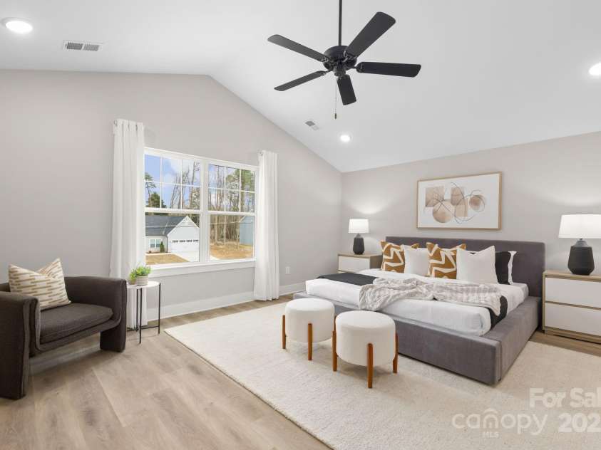 5319 Carden Drive, Charlotte, NC 28227.  MLS# CAR4196419, YatesRealty ID 27070. Aerial of the house.