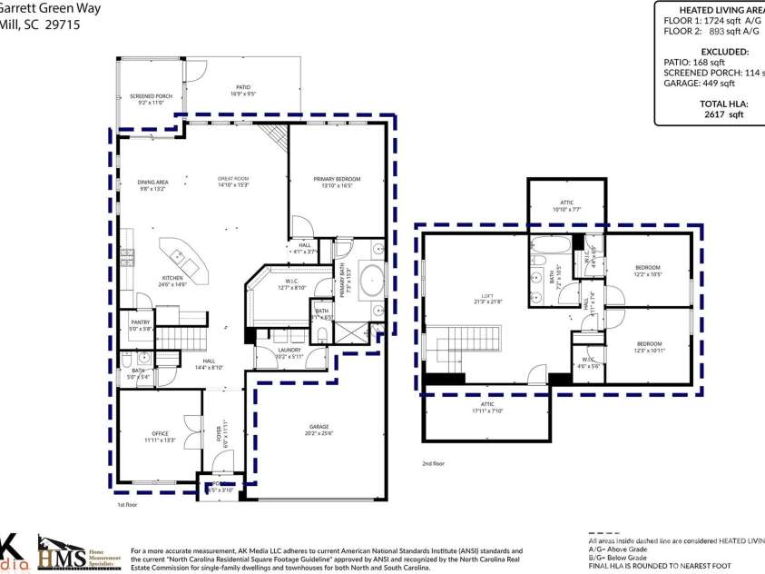 748 Garrett Green Way, Fort Mill, SC 29715.  MLS# CAR4378100, YatesRealty ID 27074. 