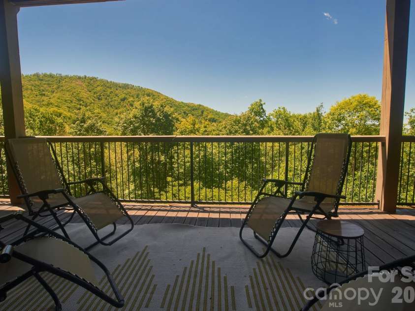 427 Spring Rock Road, Burnsville, NC 28714.  MLS# CAR4379071, YatesRealty ID 27075. Basement - Cvd Deck with Mountain Views