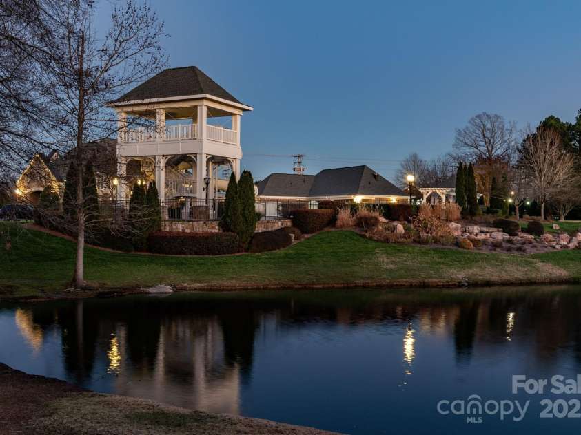 8232 Sunset Hill Road, Waxhaw, NC 28173.  MLS# CAR4274764, YatesRealty ID 27077. Pond at the front of the neighborhood.