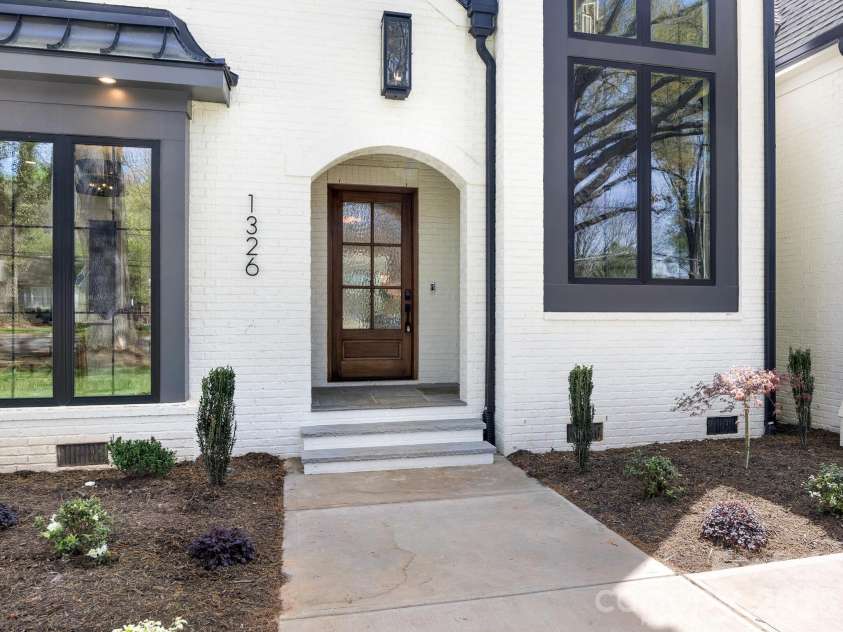 1326 Richland Drive, Charlotte, NC 28211.  MLS# CAR4361937, YatesRealty ID 27097. Front Exterior