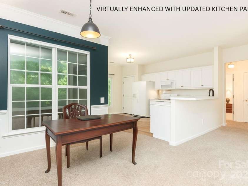 9224 Elrose Place, Charlotte, NC 28277.  MLS# CAR4281575, YatesRealty ID 27102. Virtually enhanced to show fresh paint in kitchen.