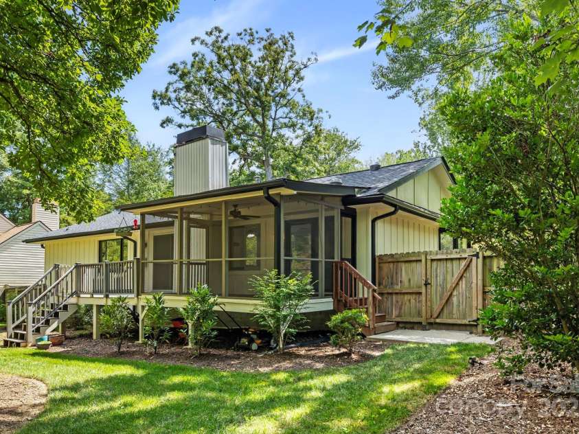 19 Golden Oaks Lane, Fletcher, NC 28732.  MLS# CAR4279372, YatesRealty ID 27110. Total privacy in the back yard