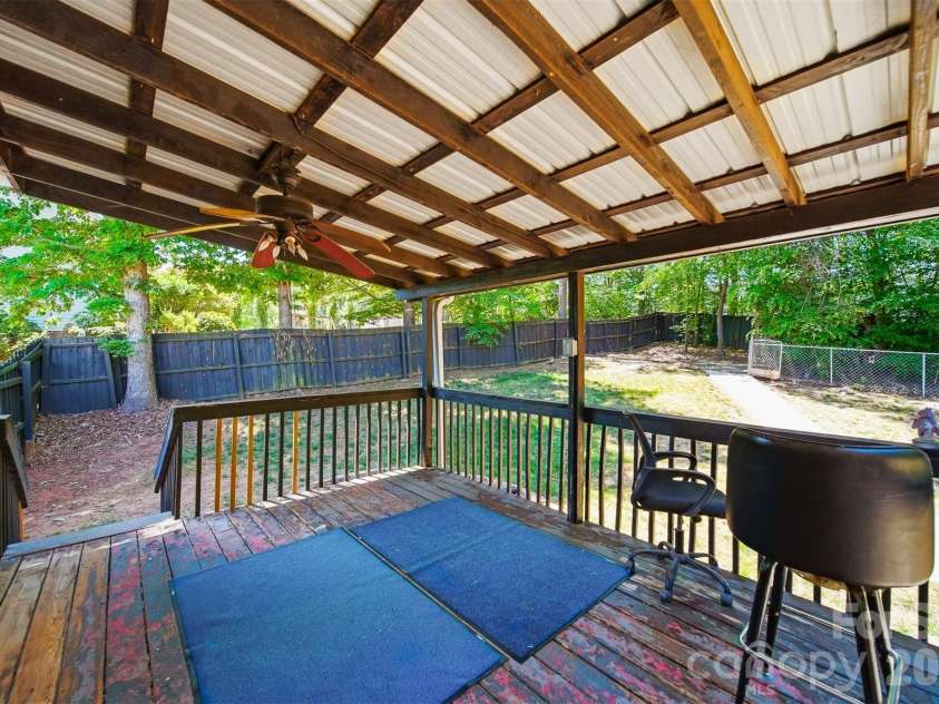 107 Cliffwood Drive, Hudson, NC 28638.  MLS# CAR4384762, YatesRealty ID 27118. Covered deck