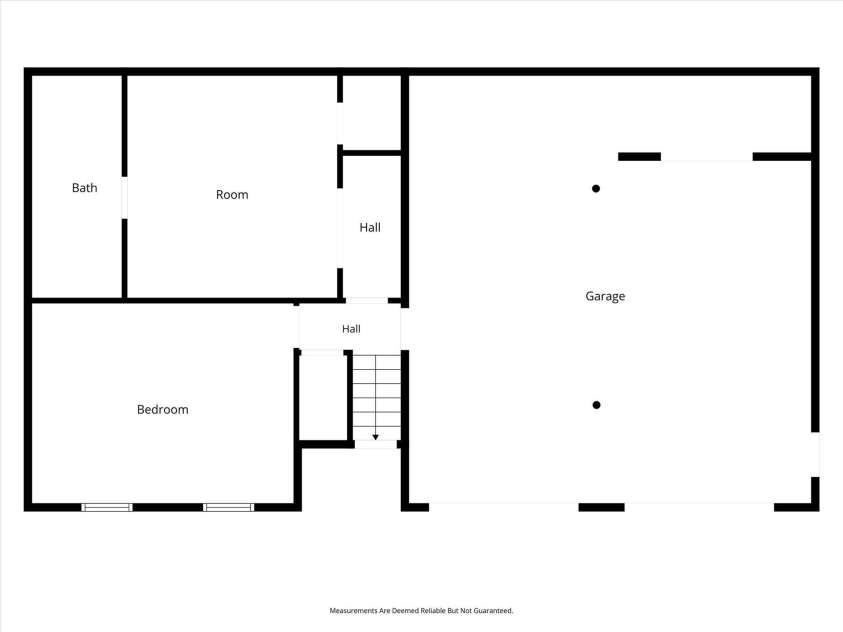107 Cliffwood Drive, Hudson, NC 28638.  MLS# CAR4384762, YatesRealty ID 27118. Lower level schematic