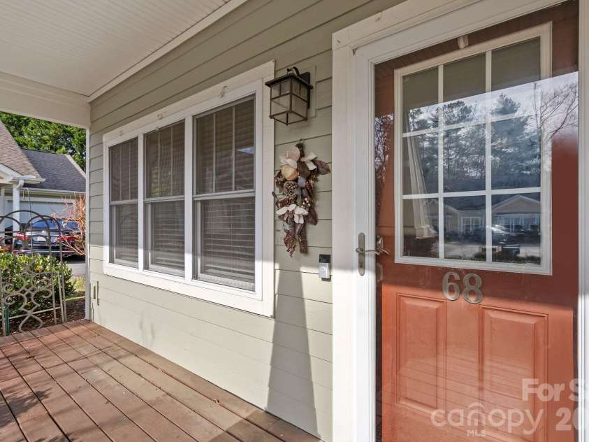 68 Fox Briar Drive, Fletcher, NC 28732.  MLS# CAR4322549, YatesRealty ID 2713. Covered front porch