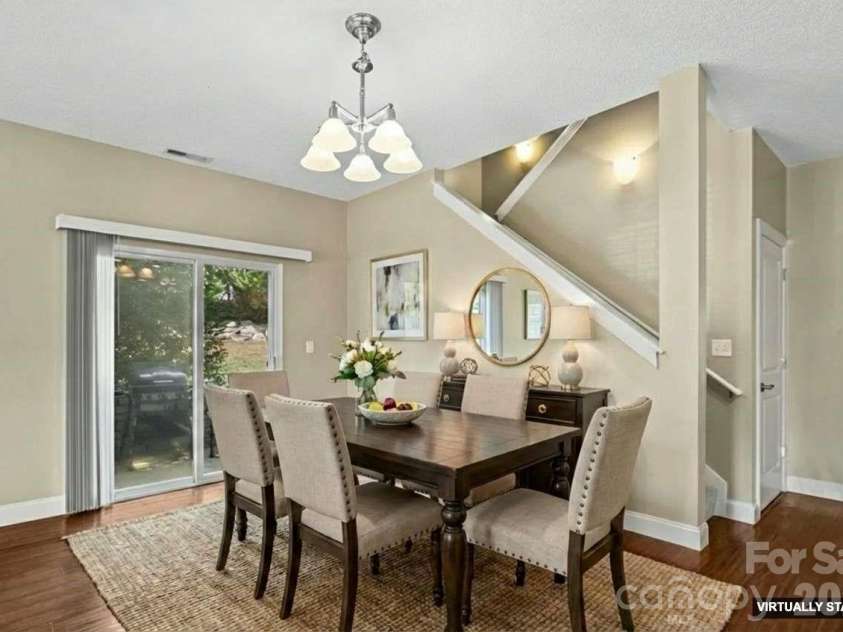 68 Fox Briar Drive, Fletcher, NC 28732.  MLS# CAR4322549, YatesRealty ID 2713. Dining room virtually staged