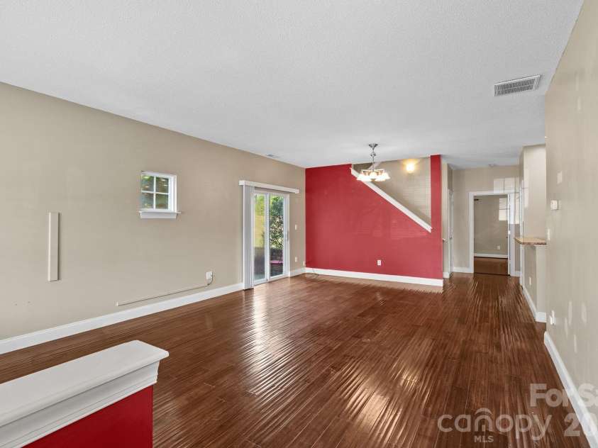 68 Fox Briar Drive, Fletcher, NC 28732.  MLS# CAR4322549, YatesRealty ID 2713. Open concept living and dining room