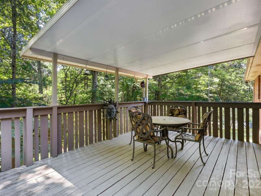 33 & 34 Grandview Court, Asheville, NC 28806.  MLS# CAR4277242, YatesRealty ID 27132. Covered Deck - 33 Grandview