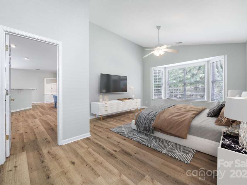 870 Platinum Drive, Fort Mill, SC 29708.  MLS# CAR4272667, YatesRealty ID 27159. Virtually Staged Primary Bedroom