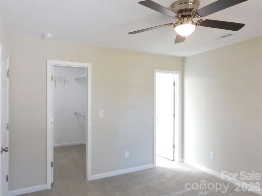 218 McClain Street, York, SC 29745.  MLS# CAR4325787, YatesRealty ID 2716. Primary Bedroom & walkin closet