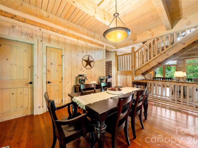170 Cradling Cove, Waynesville, NC 28785.  MLS# CAR4387872, YatesRealty ID 27165. Spacious dining room
